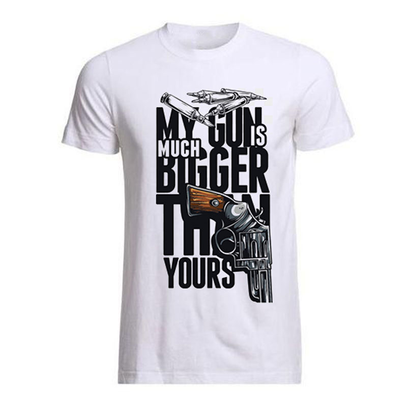 Customized Polyester White Round Neck T- shirt